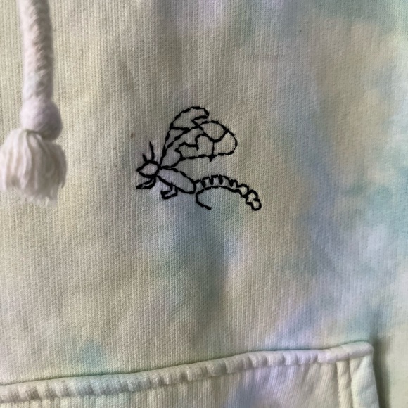 LEVI - Modern Vintage Relaxed Tie-Dye Graphic Embroidered Hoodie - Picture 5 of 15